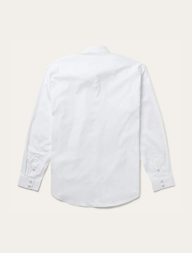 Stetson Men's Oxford Snap Front Shirt in White