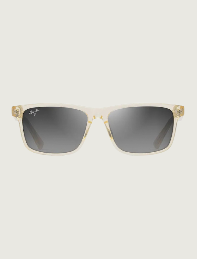 Maui Jim 'Okina in Neutral Grey / Shiny Transparent Light Yellow