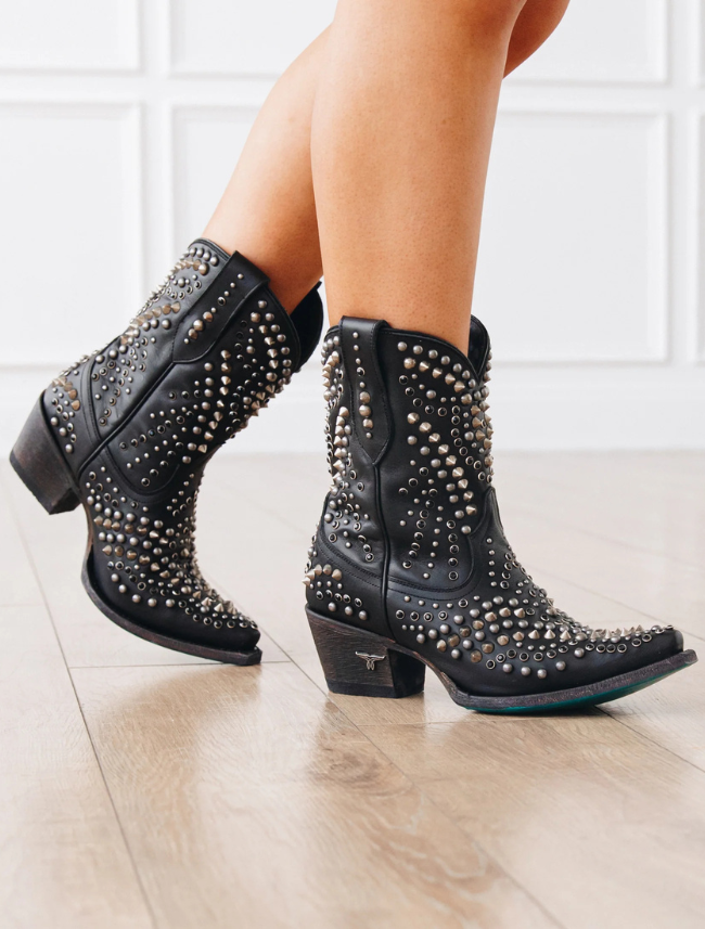 Lane Boots Dolly Bootie in Jet Black