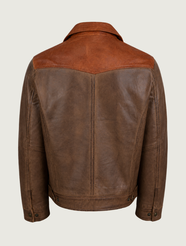 Mavericks Brown Leather Jacket