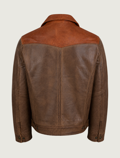 Mavericks Brown Leather Jacket