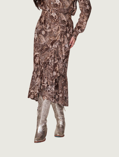 Lovlei Ranch Savannah Skirt in Tabacca