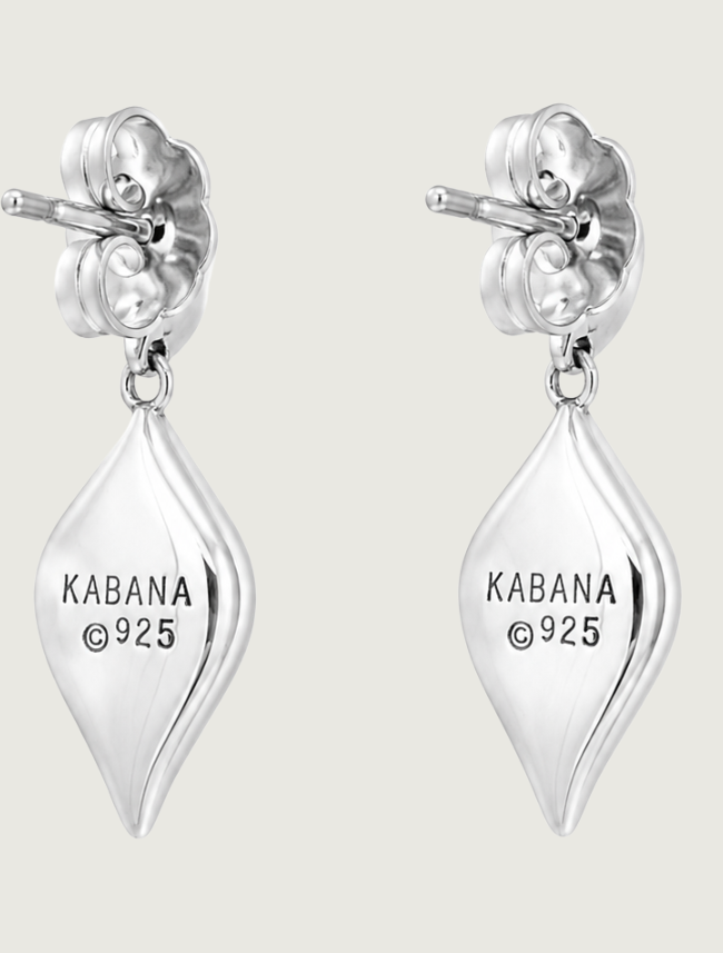 Kabana Rhodium-Plated Sterling Silver Turquoise Earrings