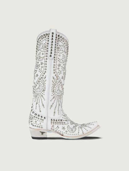 Lane Boots Solstice Cowgirl Boots in Matte White