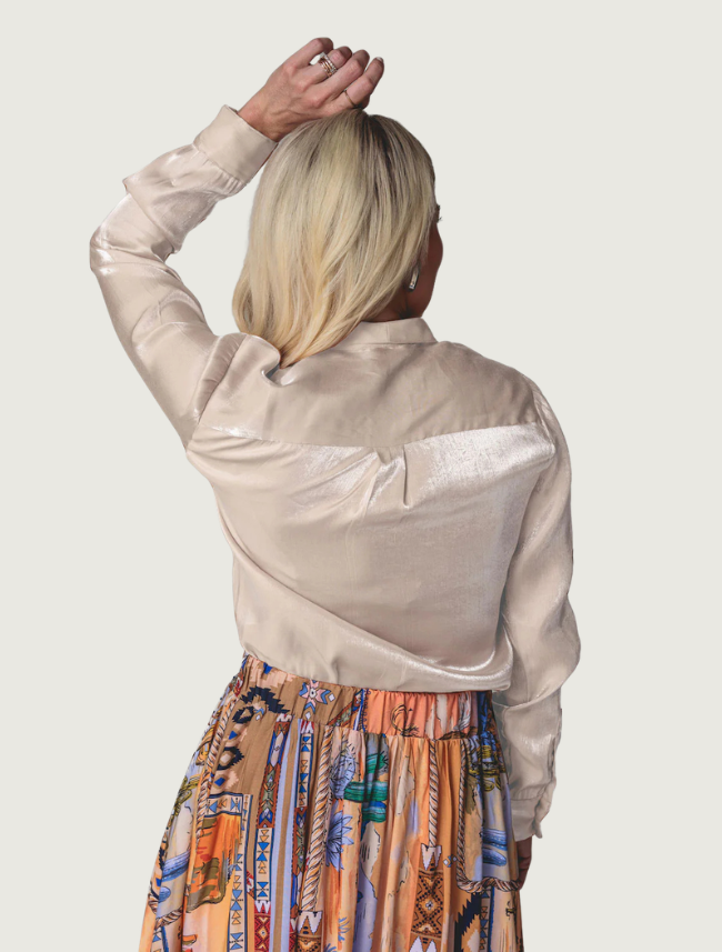 LOVLEI Ranch "Belle" Iridescent Blouse