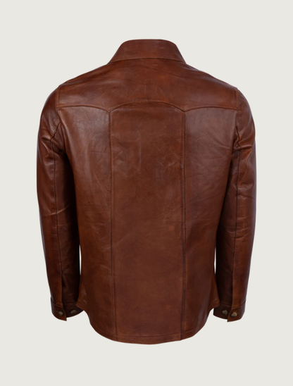 Mavericks Men's Leather Shirt Jacket