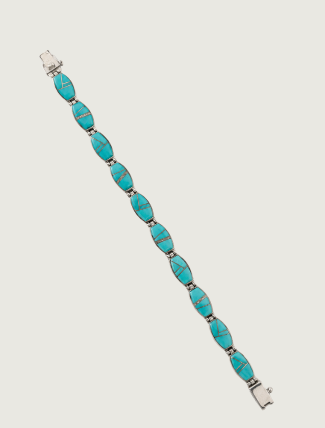 Valerie Yazzie Long Oval Link Bracelet