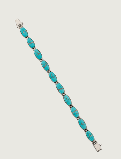 Valerie Yazzie Long Oval Link Bracelet