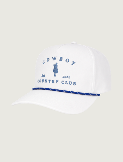 Cowboy Country Club Horse Roped Hat in White