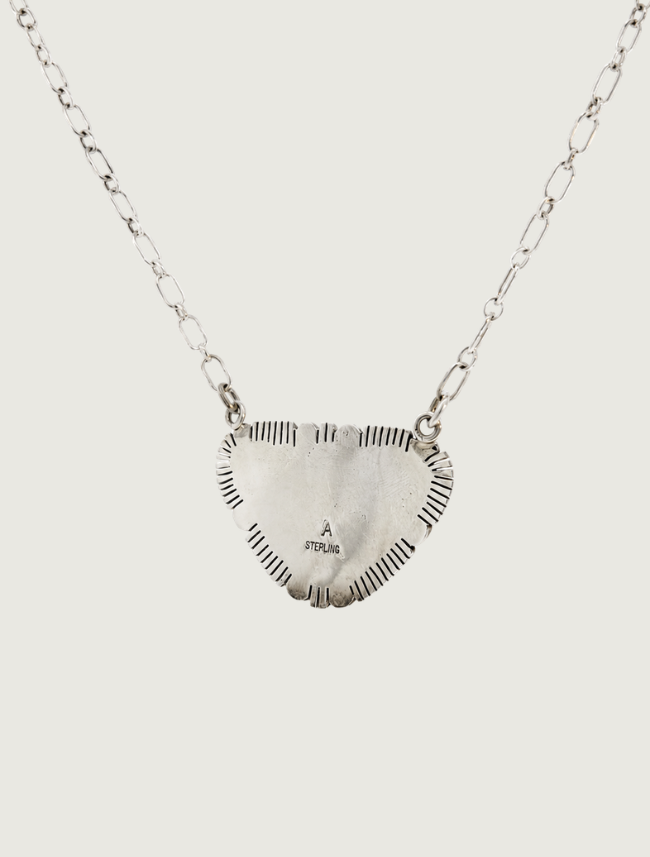 Sterling Silver Necklace with Sugilite Pendant