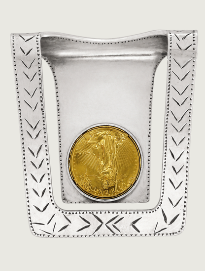 Pinto Ranch 22K Gold & Sterling Silver $10 Coin Money Clip
