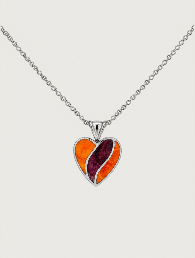 Kabana Sterling Silver Mixed Spiny Oyster Pendant