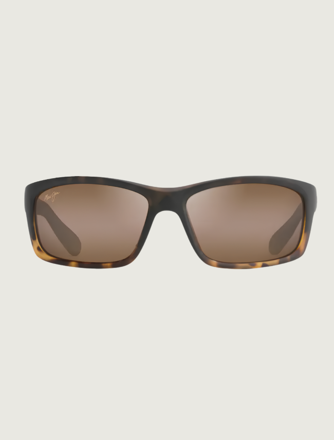 Maui Jim Kanaio Coast sport sunglasses in Matte Tortoise Ombre / HCL Bronze — front view