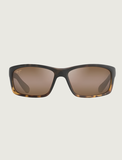 Maui Jim Kanaio Coast sport sunglasses in Matte Tortoise Ombre / HCL Bronze — front view