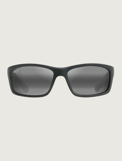 Maui Jim Kanaio Coast in Neutral Grey / Matte Soft Black with White and Blue