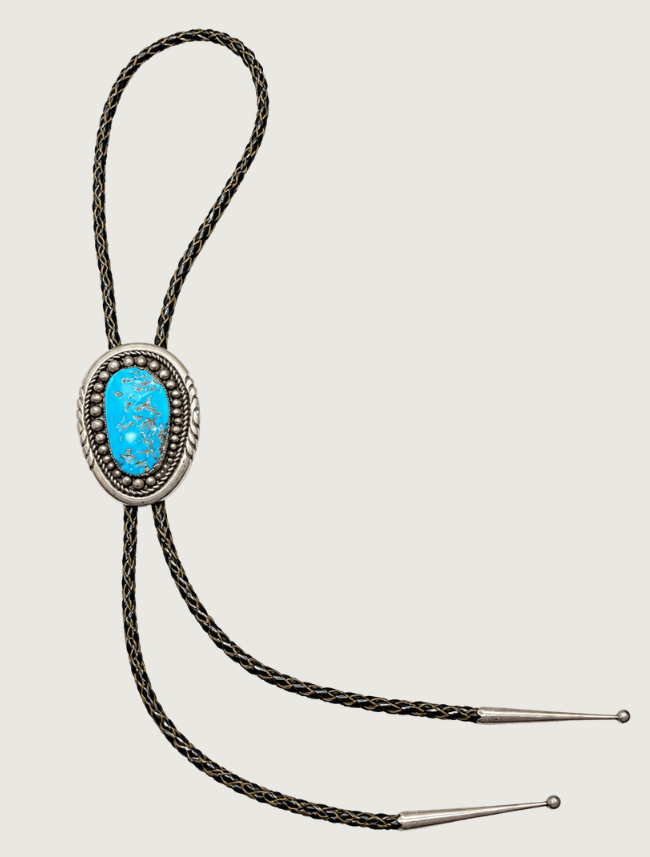 Sterling Silver Turquoise Bolo Tie