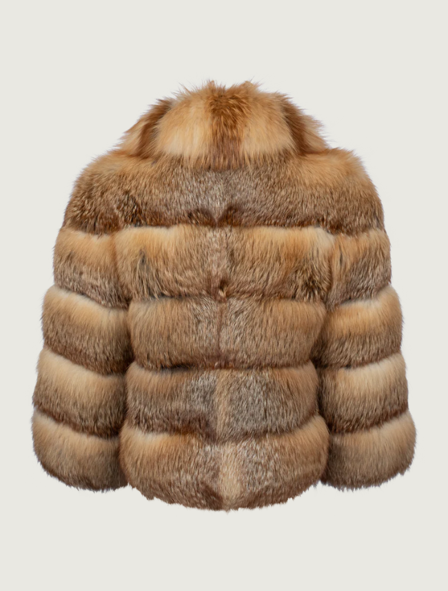 Pinto Ranch Chestnut Fox Fur Jacket