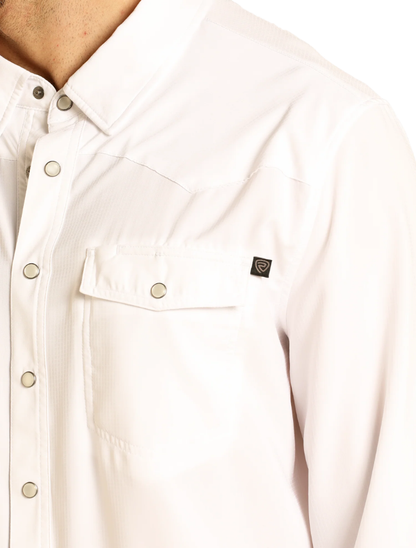 Rock & Roll Denim Men's TEK Long Sleeve Ripstop Snap Shirt