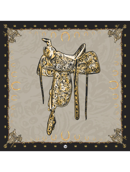 Fringe Scarves "Saddle Up" Silk Scarf