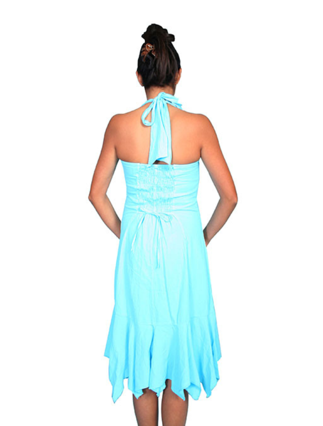Scully Women's Cotton Ruffled Halter Dress