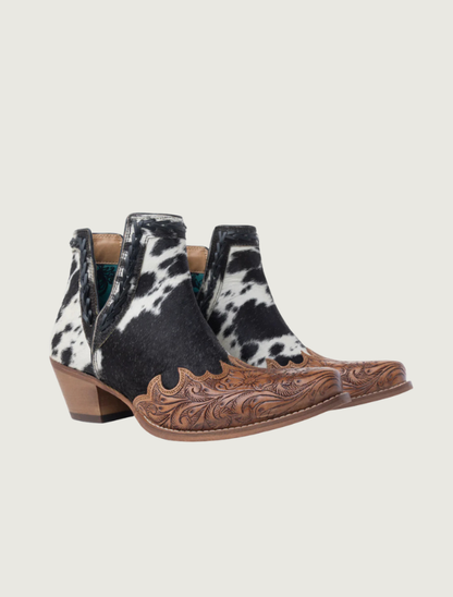 Myra Georgina Hair-On Hide Booties