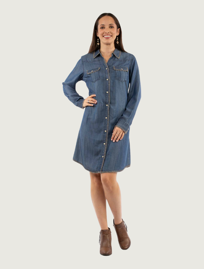 Scully Women's Whipstitch Denim Dress