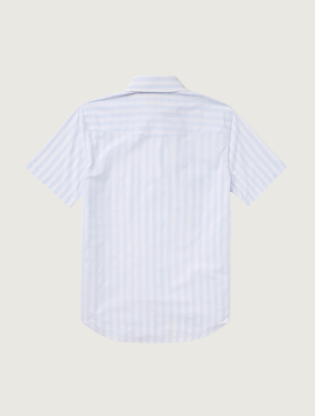 Stetson Men's Stripe Oxford Short Sleeve Western Shirt