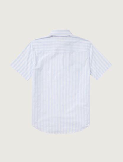 Stetson Men's Stripe Oxford Short Sleeve Western Shirt