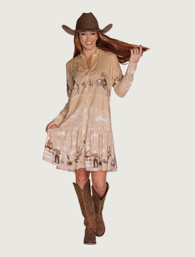 Lovlei Ranch Dakota Dress in Desert