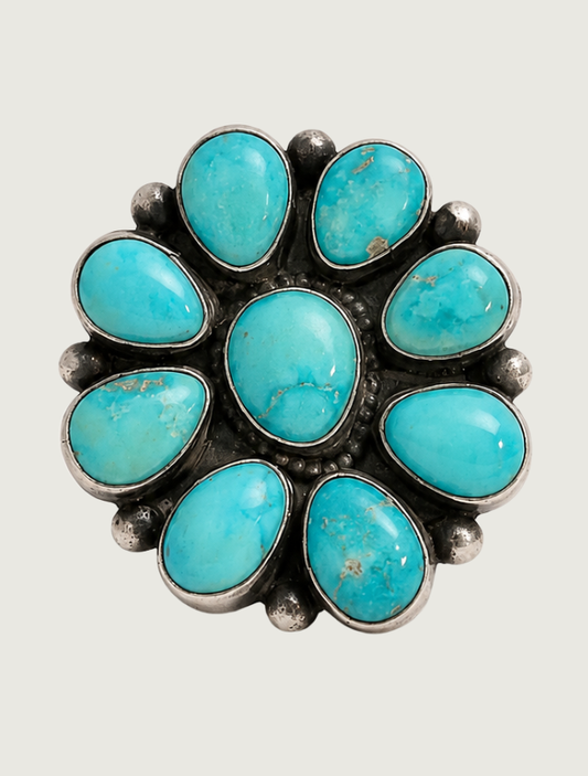 Sheila Becenti Sterling Silver & Turquoise Ring