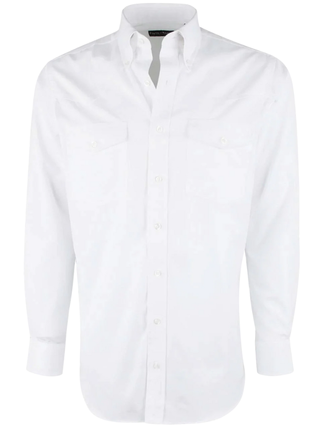Pinto Ranch YY Collection Pinpoint Button-Front Shirt