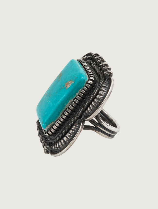 Kirk Smith Sterling Silver Turquoise Ring