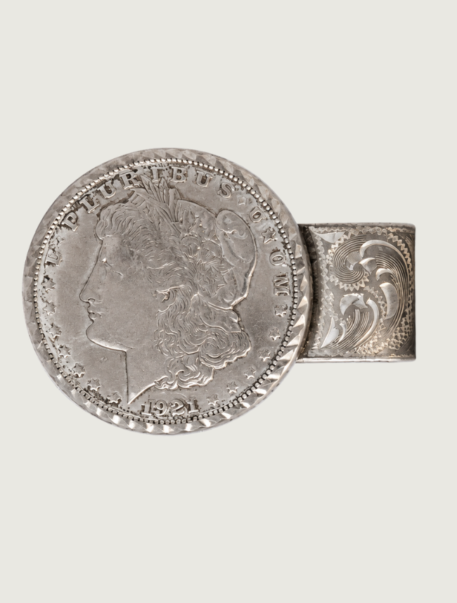 Sterling Silver Morgan Silver Dollar Money Clip