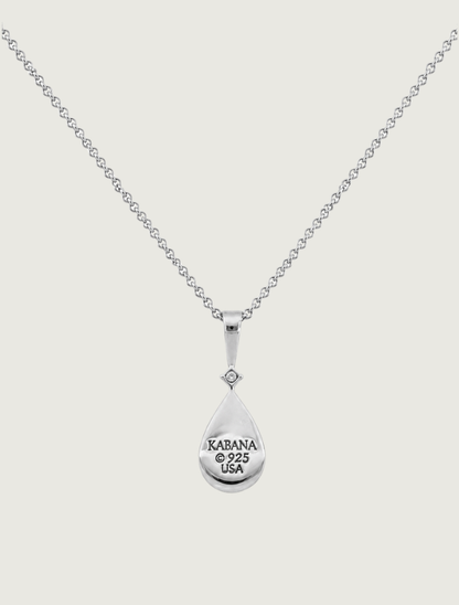 Kabana RP Sterling Silver, Diamond, & Pink Mother of Pearl Necklace