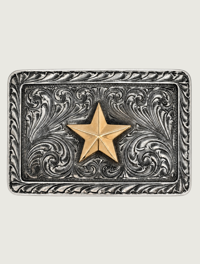 Pinto Ranch Gold Star Trophy Buckle