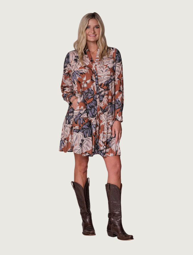 Lovlei Ranch Dakota Dress in Capistrano Adobe