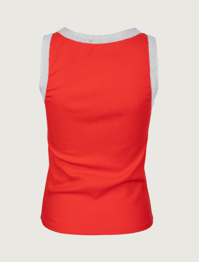 Z Supply Clarke Rib Tank in Red