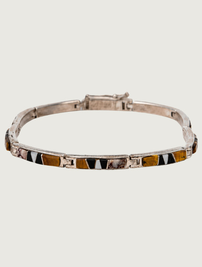 Elaine Sherman SS Long Tiny Rec. Link Bracelet