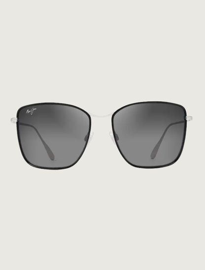 Maui Jim Tiger Lily in Neutral Grey / Gloss Black with Silver