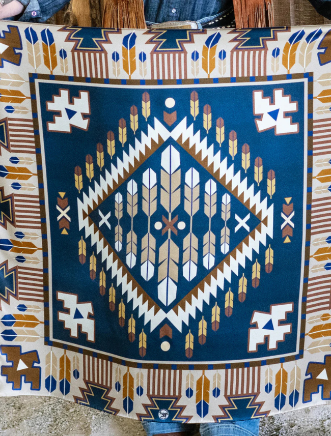 Fringe Scarves "Rainmaker" Silk Scarf