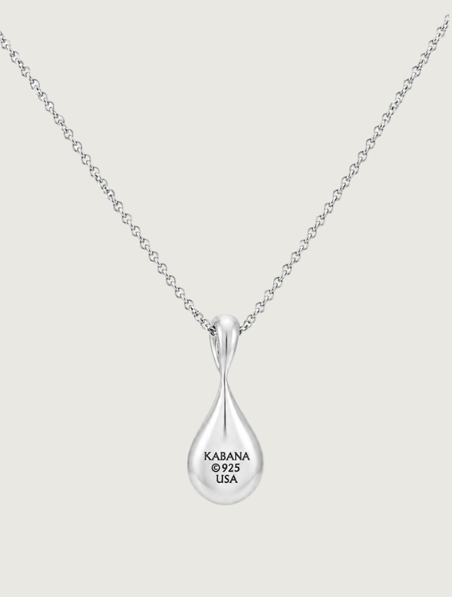 Kabana Rhodium-Plated Sterling Silver Mother of Pearl & Diamond Pendant