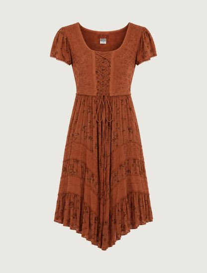 Scully Women's Lace & Tie Cap Sleeve Dress