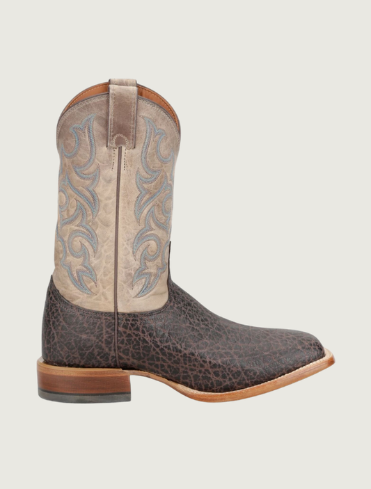 Justin Pards 11" Brown Elephant Cowboy Boots in Nicotine