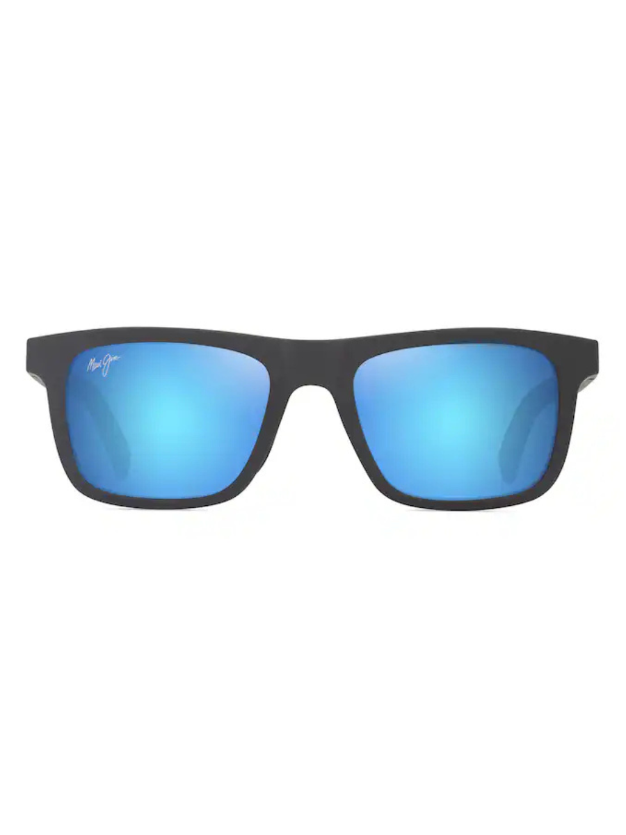 Maui Jim Moaka in Matte Solid Grey / Blue Hawaii