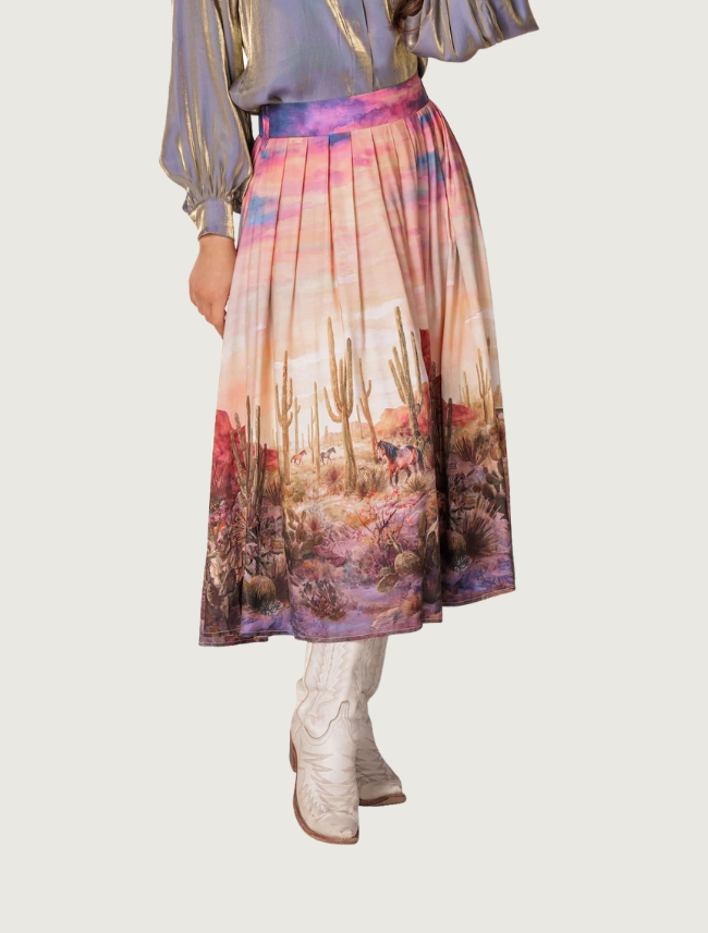 Lovlei Ranch Antoinette Skirt in Desert Dawn