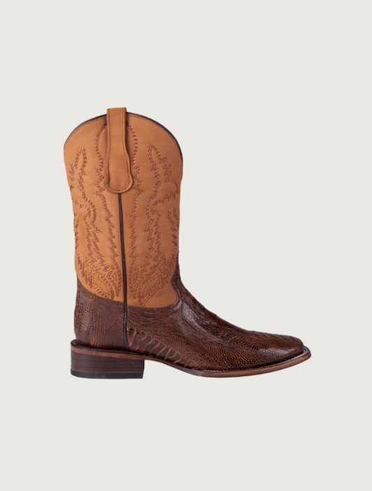 Corral Men's Brass & Yellow Ostrich Leg Boot