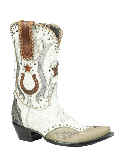 Double D Ranch Best Dressed Taupe Cowboy Boots
