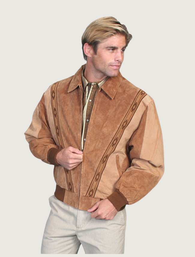 Scully Men's Two-Toned Boar Suede Rodeo Jacket