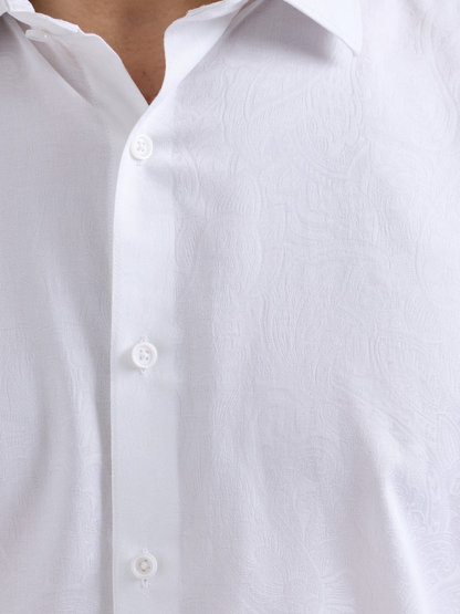 Robert Graham Hudson Long Sleeve Woven Shirt in White