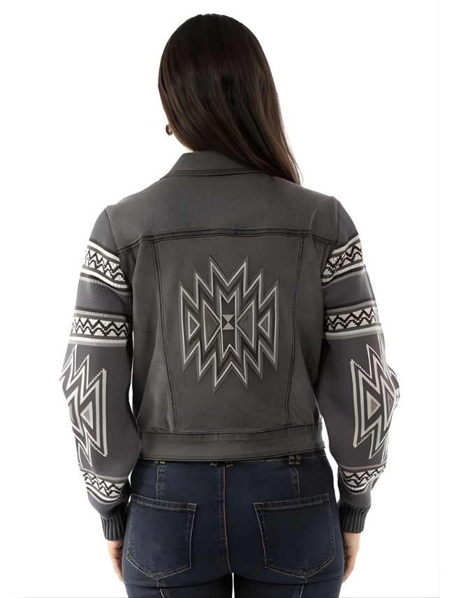 Scully Women's Sweater Sleeve Denim Jacket